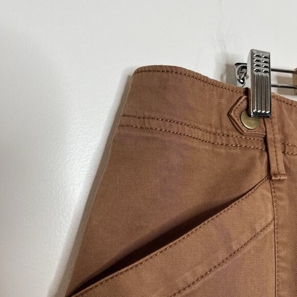 Sonoma High Rise Straight Cropped Pants Brown Womens Size 2X Utility Ankle - Picture 2 of 5
